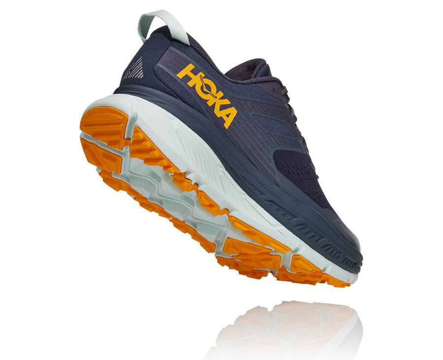 Trail Shoes Mens - Hoka One One Stinson Atr 6 - Navy/White - ABIOYVH-92